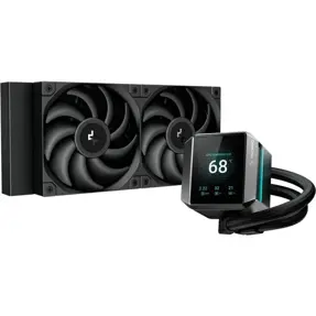 DeepCool vodeno hlađenje MYSTIQUE 240, LCD, TDP 280W, Black, 240mm, R-LX550-BKDSNC-G-1