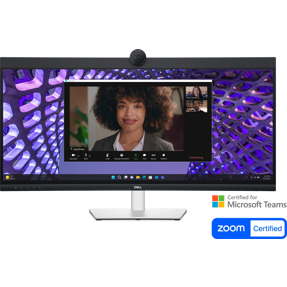 DELL P3424WEB Pro, 34", WQHD, IPS, 60Hz, HDMI, DP, USB Hub, USB-C, PD 90W, RJ45, zvučnici, web kamera, zakrivljeni 3800R