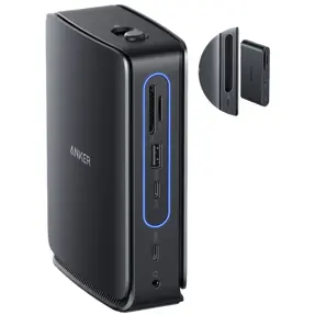 Docking station Anker Nano 13in1, 2× HDMI, DisplayPort, USB-C, USB-A, Ethernet (RJ-45), SD / microSD čitače, 3.5 mm audio, A83C3311