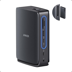 Docking station Anker Nano 13in1, 2× HDMI, DisplayPort, USB-C, USB-A, Ethernet (RJ-45), SD / microSD čitače, 3.5 mm audio, A83C3311