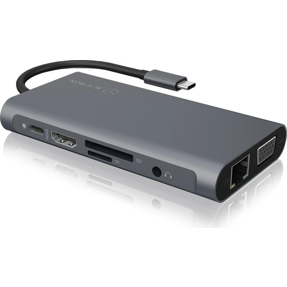 Docking station Icy Box IB-DK4040-CPD, 10-in-1, USB Type-C
