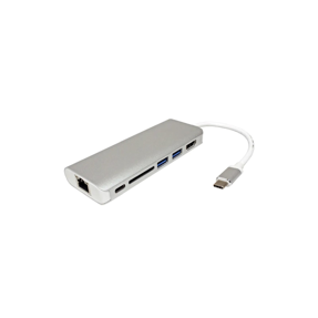 Docking station Roline, USB Type-C, USB-A, HDMI, SD, TF, RJ45