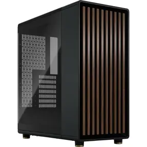 Fractal Midi Tower Design North Charcoal Black TG Dark Tint, FD-C-NOR1C-02