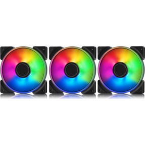 Fractal ventilator 120mm Prisma AL-12 RGB PWM, Black, 500-2000rpm, 3-Pack, FD-FAN-PRI-AL12-PWM-3P