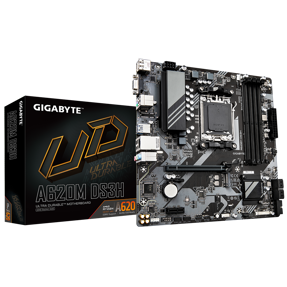 Gigabyte A620M DS3H, All TDP, AMD A620, AM5, DDR5, mATX
