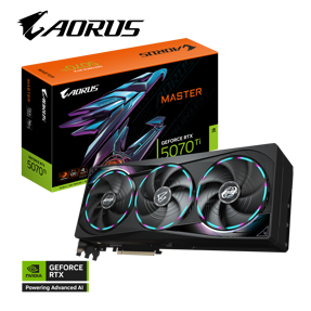 Gigabyte AORUS RTX5070Ti Master OC 16G, 16GB GDDR7, GV-N507TAORUS M-16GD