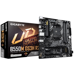 Gigabyte B550M DS3H R2, AMD B550, AM4, DDR4, mATX