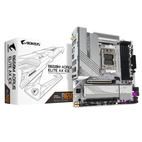 Gigabyte B650M Aorus Elite AX Ice, AMD B650, AM5, DDR5, mATX