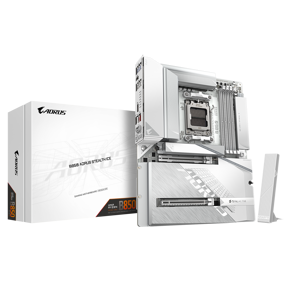 Gigabyte B850 Aorus Stealth Ice, AMD B850, AM5, DDR5, ATX, White
