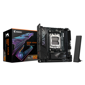Gigabyte B850I Aorus Pro, AMD B850, AM5, DDR5, Mini-ITX