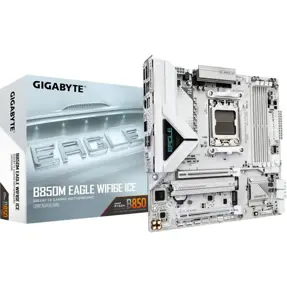 Gigabyte B850M EAGLE WIFI6E ICE, AMD B850, AM5, DDR5, mATX, White