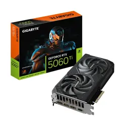 Gigabyte RTX5060Ti Windforce, 8GB GDDR7, nVidia GeForce, GV-N506TWF2-8GD