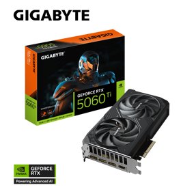 Gigabyte RTX5060Ti Windforce OC, 8GB GDDR7, NVIDIA GeForce, GV-N506TWF2OC-8GD