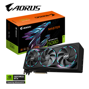 Gigabyte RTX5080 Aorus Master, 16GB GDDR7, NVIDIA GeForce, GV-N5080AORUS M-16GD