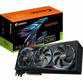 Gigabyte RTX5080 Aorus Master, 16GB GDDR7, NVIDIA GeForce, GV-N5080AORUS M-16GD