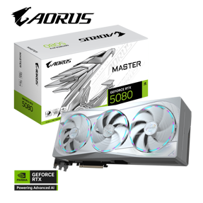 Gigabyte RTX5080 Aorus Master Ice, 16GB GDDR7, NVIDIA GeForce, GV-N5080AORUSM ICE-16GD