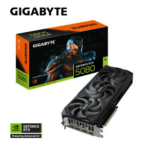 Gigabyte RTX5080 Windforce SFF, 16GB GDDR7, NVIDIA GeForce, GV-N5080WF3-16GD