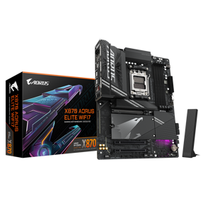 Gigabyte X870 Aorus Elite WIFI7, AMD X870, AM5, DDR5, ATX