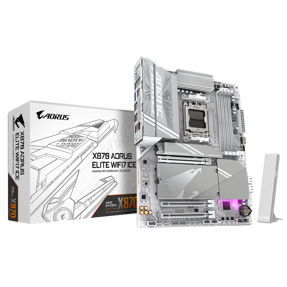Gigabyte X870 Aorus Elite WIFI7 Ice, AMD X870, AM5, DDR5, ATX, White