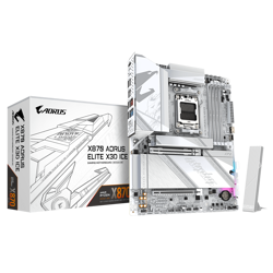Gigabyte X870 AORUS ELITE X3D ICE, WIFI, AMD X870, AM5, DDR5, ATX, White