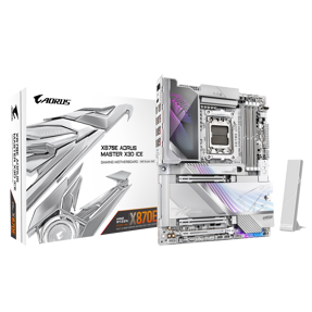 Gigabyte X870E Aorus Master X3D Ice, WIFI, AMD X870E, AM5, DDR5, ATX