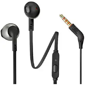 JBL slušalice Tune 205, In-Ear, 3.5mm, Black, JBLT205BLK