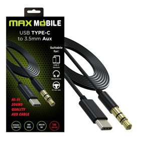 Kabel audio 3.5mm/USB-C, Maxmobile, 1m