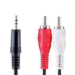 Kabel audio 1x3.5mm/2xcinch 2.5m, TRN-A13-WL