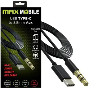 Kabel audio USB-C/3.5mm Aux, Maxmobile, 1m