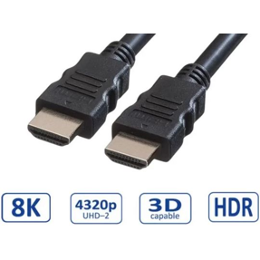 Kabel HDMI 0.5m, Ultra High Speed, 8K@60Hz, Roline, 11.99.5900