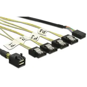 Kabel mini SAS SFF-8643/4x SATA, Delock, 83320