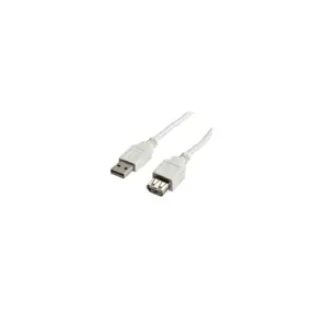Kabel produžni USB 2.0, 1.8m, USB-A/USB-A M/F, Roline, Bijeli, 11.99.8949