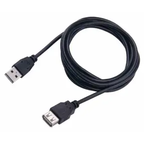 Kabel produžni USB 2.0, 1m, USB-A/USB-A M/F, Transmedia, Bež, TRN-C140-KHL