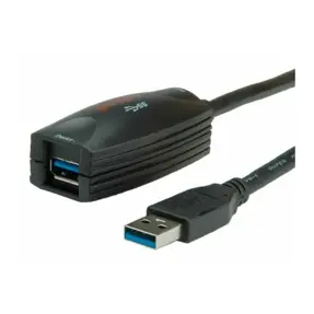 Kabel produžni USB 3.0, 5m, USB-A/USB-A M/F, Aktivni, Roline, Crni , 12.04.1096