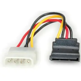 Kabel SATA Molex/SATA (90°) 0.1m, Roline, 11.03.1061