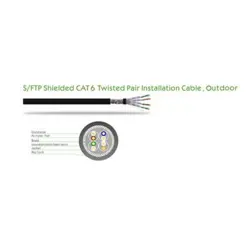 Kabel S/FTP 305m CAT6, Outdoor, Solid, AWG23, NVT-CAT6-OWSPOOL304