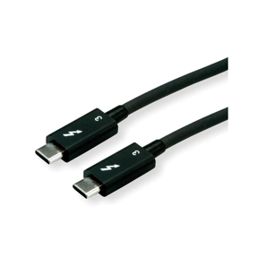 Kabel Thunderbolt 3, 0.5m, 40GBit/s, Roline, crni, 11.02.9040