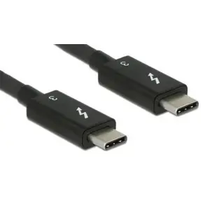 Kabel Thunderbolt 3, 2m, USB-C/USB-C M/M, Delock, Crni, 84847