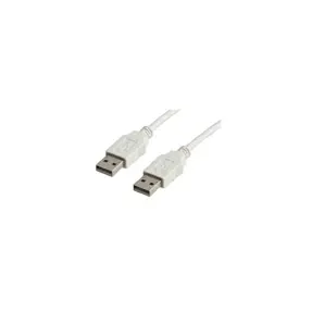 Kabel USB 2.0, 0.8m, USB-A/USB-A M/M, Roline, Bijeli, 11.99.8909