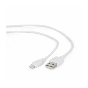 Kabel USB 2.0, 1m, USB-A/Lightning M/M, Gembird, Bijeli, GEM-CC-USB2-AMLM-W1M