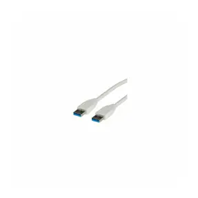 Kabel USB 3.0, 1.8m, USB-A/USB-A M/M, Roline, Bijeli, 11.99.8975