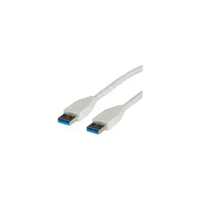 Kabel USB 3.0, 3m, USB-A/USB-A M/M, Roline, Bijeli, 11.99.8976