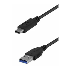 Kabel USB 3.1, 1m, USB-A/USB-C M/M, Transmedia, Crni, TRN-C511-1L