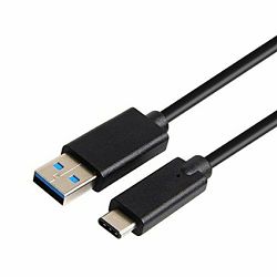 Kabel USB 3.1, 1m, USB-A/USB-C M/M, Transmedia, Bijeli, TRN-C511-1WL