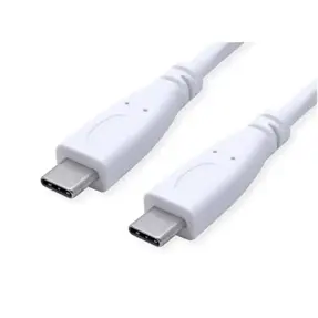 Kabel USB 3.2, 0.5m, USB-C/USB-C M/M, 100W PD, Roline, Bijeli, 11.99.9056