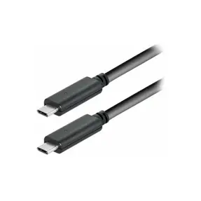 Kabel USB 3.2, 1m, USB-C/USB-C M/M, Transmedia, Crni, TRN-C510-1L