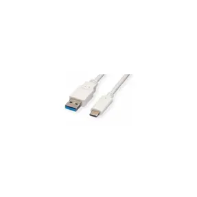 Kabel USB 3.2, 3m, USB-A/USB-C M/M, Roline, Bijeli, 11.99.9036