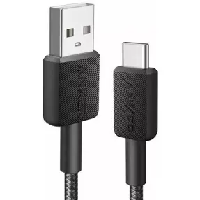 Kabel USB-A/USB-C Anker 322 0.9m, pleteni, crni, A81H5G11