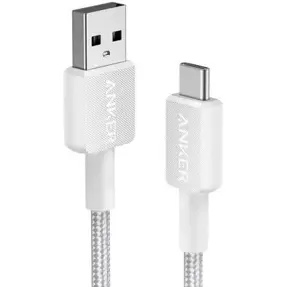 Kabel USB-A/USB-C Anker 322 1.8m, pleteni, bijeli, A81H6G21