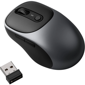Keychron bežični miš M24, Bluetooth/2.4 GHz, Metal Gray, BM24-C61